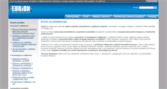 Desktop Screenshot of eurion.cz